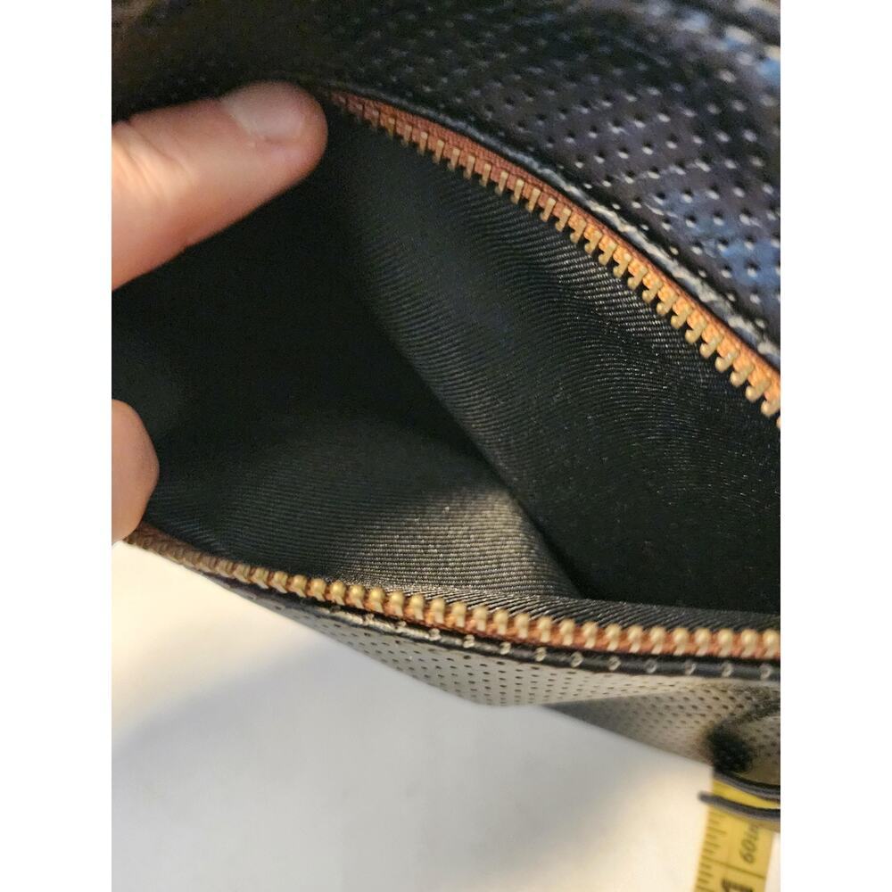 Universal Thread Black Faux Leather Crossbody Purse Perforated Adjustable Strap - Picture 7 of 7